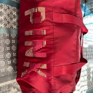 Victoria Secret Pink red bling tote
